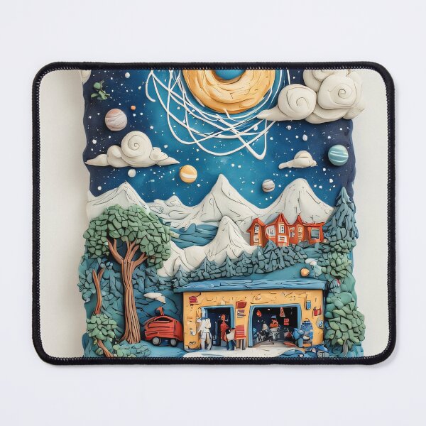 Item preview, The dream of the universe modeled in clay designed and sold by Mianku | Für das Leben.
