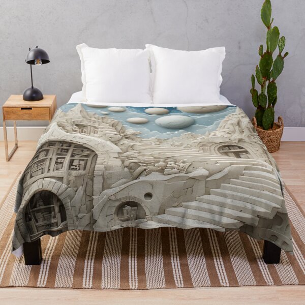 Item preview, A surreal journey through a snow-white alien city designed and sold by Mianku | Für das Leben.