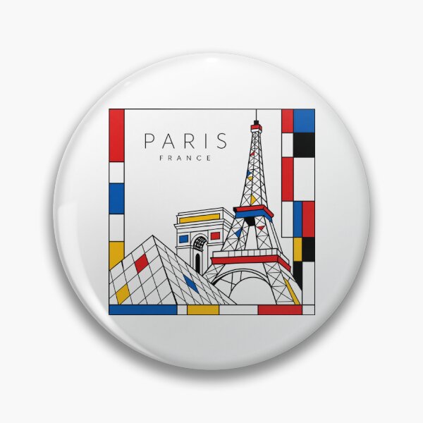 Item preview, Paris Mondrian style poster 3D designed and sold by CMYKStudio.