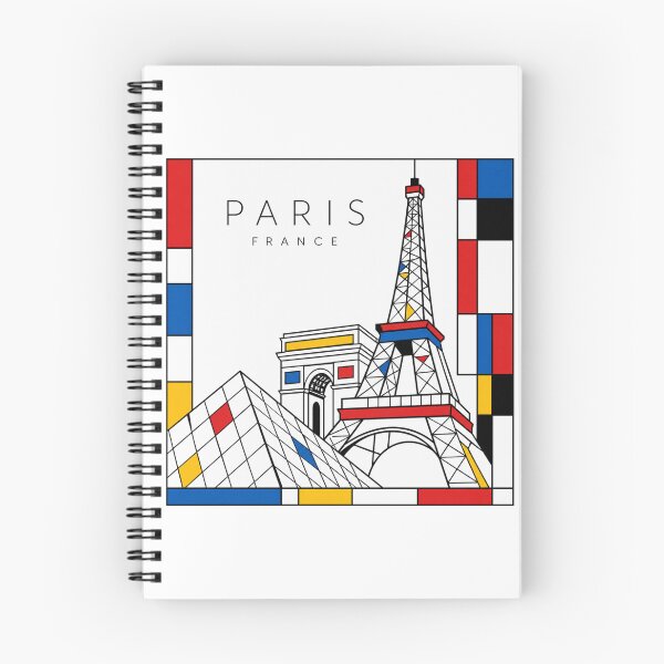Item preview, Paris Mondrian style poster 3D designed and sold by CMYKStudio.