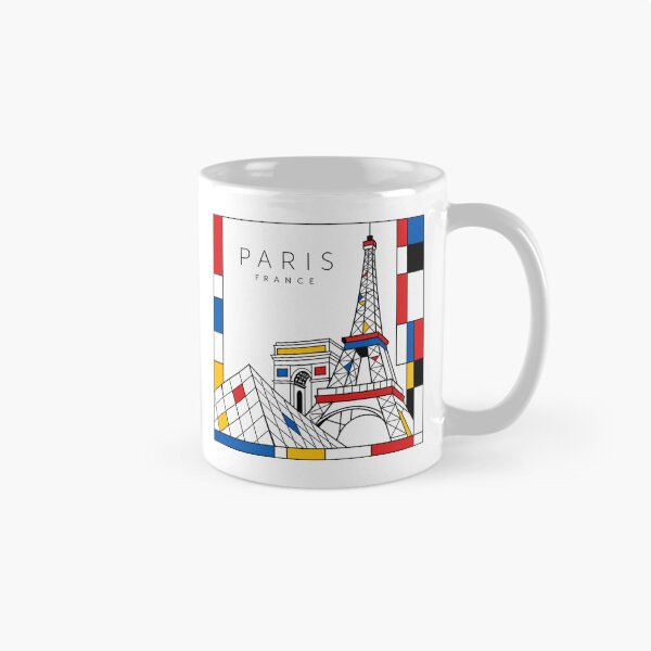 Item preview, Paris Mondrian style poster 3D designed and sold by CMYKStudio.