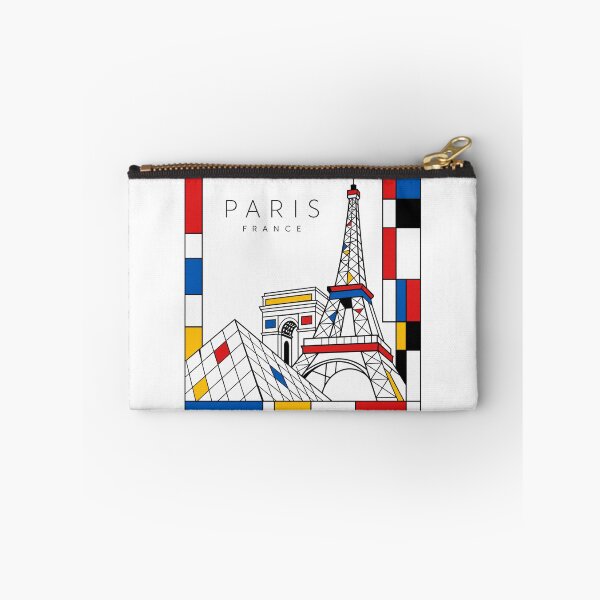 Item preview, Paris Mondrian style poster 3D designed and sold by CMYKStudio.