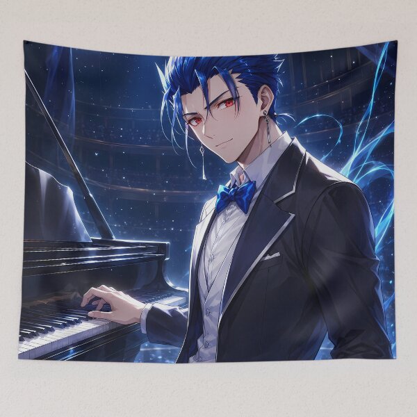 Item preview, Lancer Fate Stay Night Moonlit Piano Performance designed and sold by mildaclairmo.