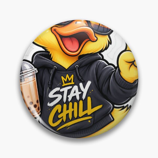 Item preview, Stay Chill Cool Duck Sticker designed and sold by Rajvarwal.