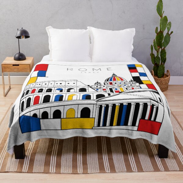 Item preview, Rome Mondrian style poster 3D designed and sold by CMYKStudio.