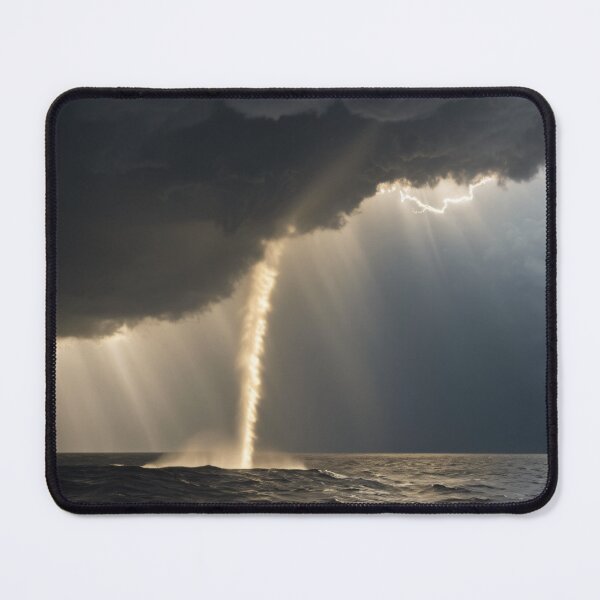 Item preview, Sunlit Waterspout - Golden Storm Art designed and sold by CrippiCrippi.