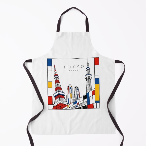 Item preview, Tokyo Mondrian style poster 3D designed and sold by CMYKStudio.