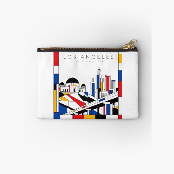Item preview, Los Angeles Mondrian style poster 3D designed and sold by CMYKStudio.