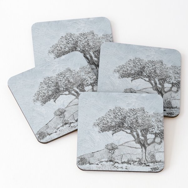 Item preview, Windswept Oak - Textured Mixed Media Landscape designed and sold by Cobalt & Stone Art.