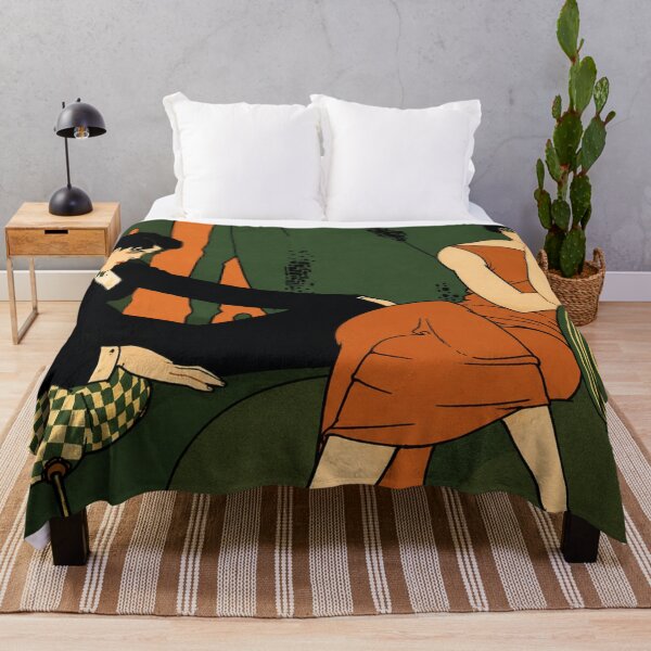 Item preview, Boredom - Vintage Art Deco Lounge Illustration for Retro Fashion Lovers designed and sold by RickE.