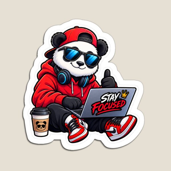 Item preview, Mantente concentrado, panda. designed and sold by Rajvarwal.
