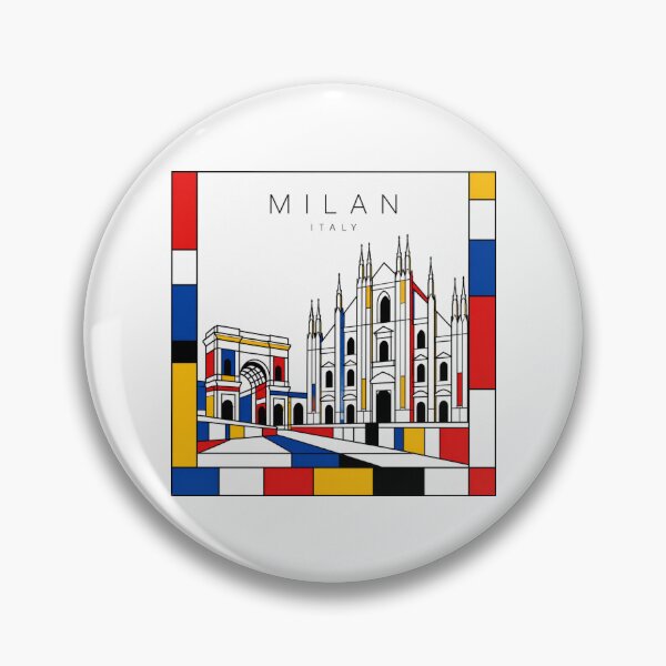 Item preview, Milan Mondrian style poster 3D designed and sold by CMYKStudio.