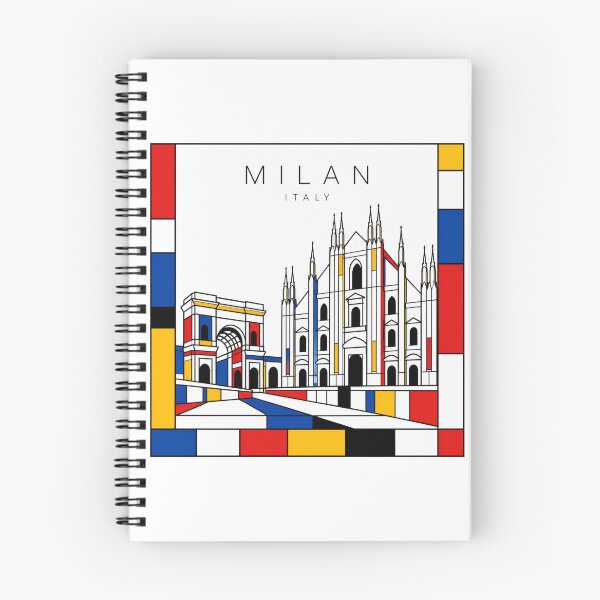 Item preview, Milan Mondrian style poster 3D designed and sold by CMYKStudio.