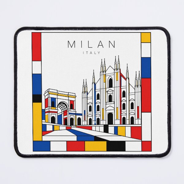 Item preview, Milan Mondrian style poster 3D designed and sold by CMYKStudio.