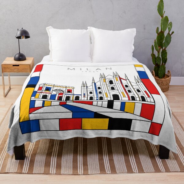 Item preview, Milan Mondrian style poster 3D designed and sold by CMYKStudio.