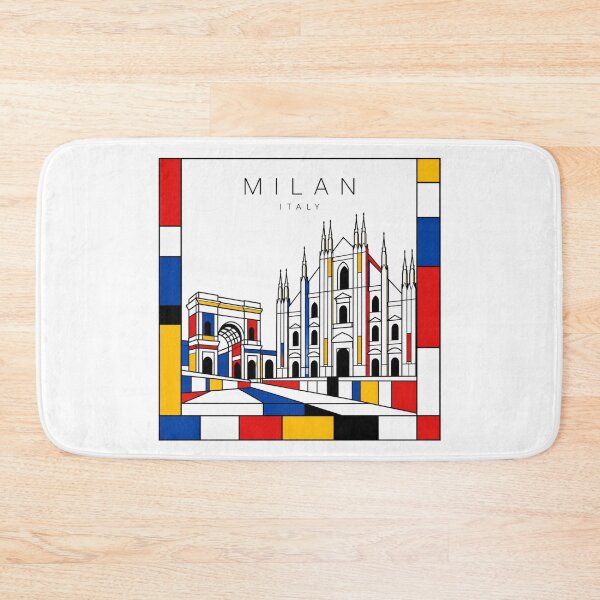 Item preview, Milan Mondrian style poster 3D designed and sold by CMYKStudio.