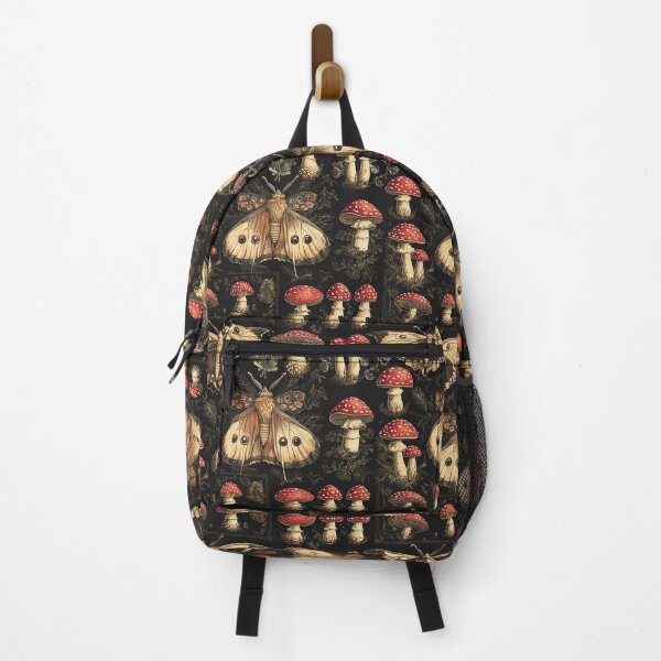 Item preview, Vintage Moth Mushroom Forest Botanical Pattern By Moose Disco designed and sold by MooseDisco.