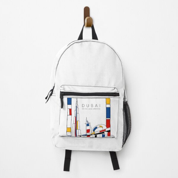 Item preview, Dubai Mondrian style poster 3D designed and sold by CMYKStudio.