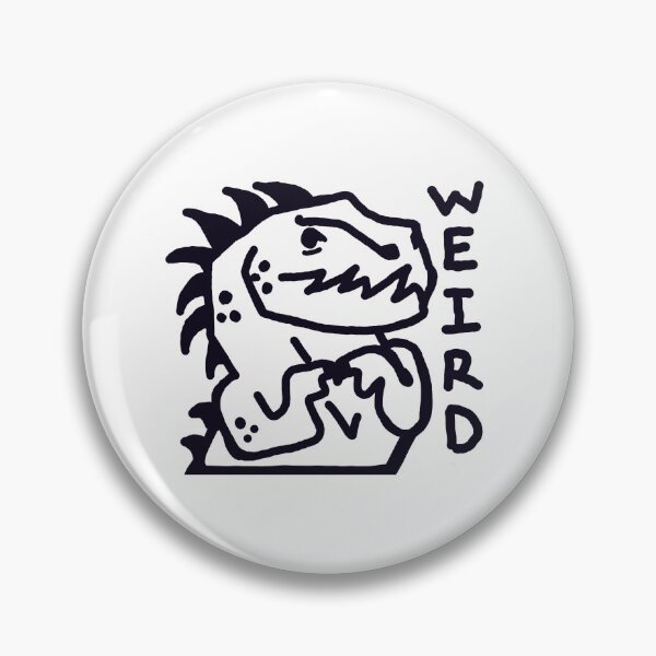Item preview, WEIRD Nervous Dino designed and sold by MileAMinBrain.
