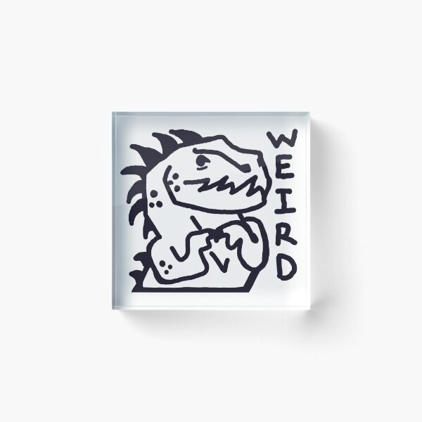 Item preview, WEIRD Nervous Dino designed and sold by MileAMinBrain.