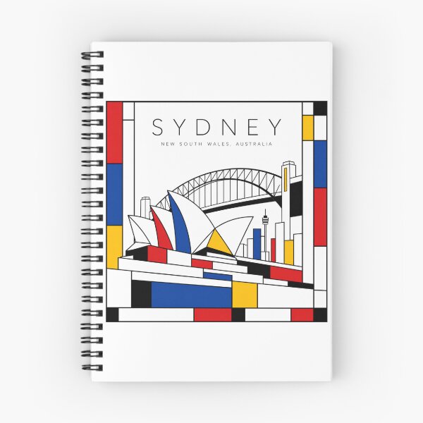 Item preview, Sydney Mondrian style poster 3D designed and sold by CMYKStudio.
