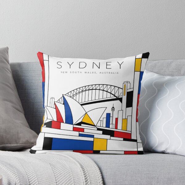 Item preview, Sydney Mondrian style poster 3D designed and sold by CMYKStudio.