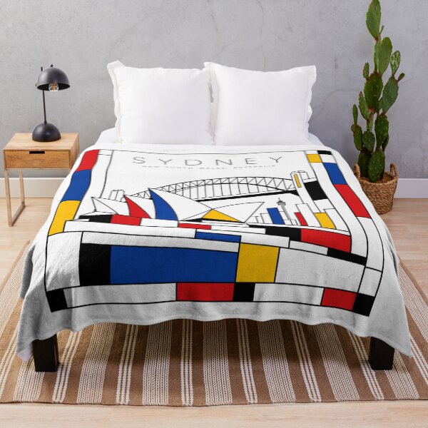 Item preview, Sydney Mondrian style poster 3D designed and sold by CMYKStudio.