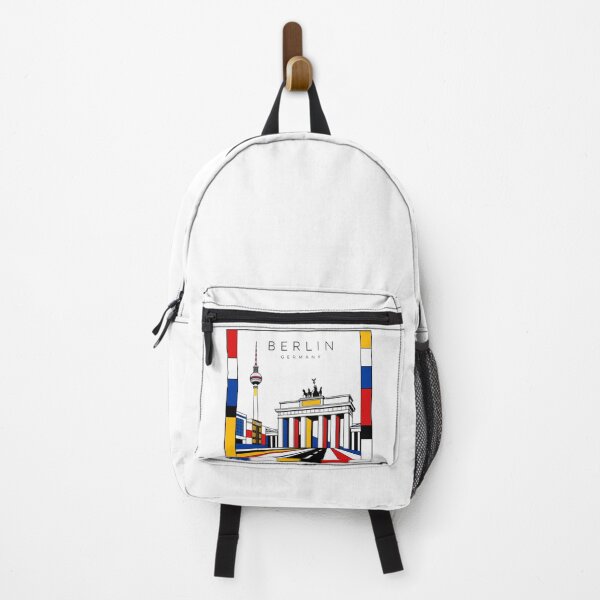 Item preview, Berlin Mondrian style poster 3D designed and sold by CMYKStudio.