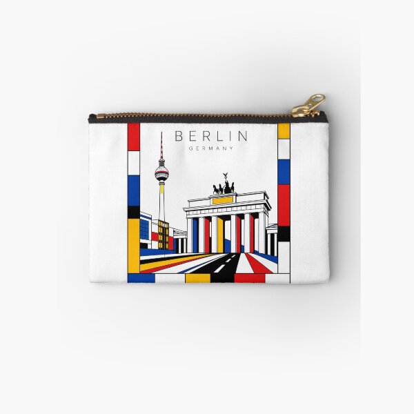 Item preview, Berlin Mondrian style poster 3D designed and sold by CMYKStudio.
