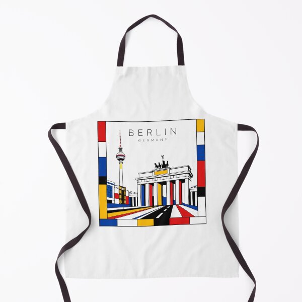 Item preview, Berlin Mondrian style poster 3D designed and sold by CMYKStudio.