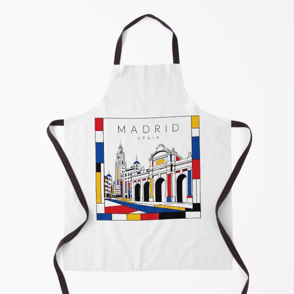 Item preview, Madrid Mondrian style poster 3D designed and sold by CMYKStudio.