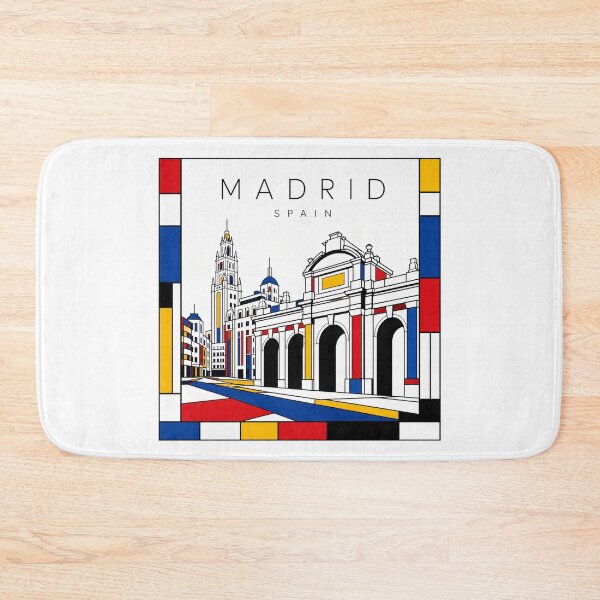 Item preview, Madrid Mondrian style poster 3D designed and sold by CMYKStudio.