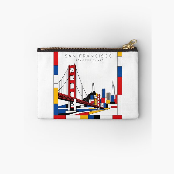 Item preview, San Francisco Mondrian style poster 3D designed and sold by CMYKStudio.