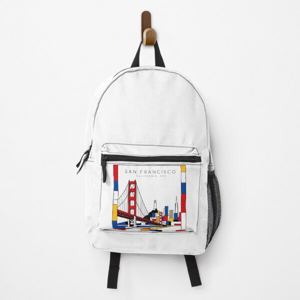 Item preview, San Francisco Mondrian style poster 3D designed and sold by CMYKStudio.