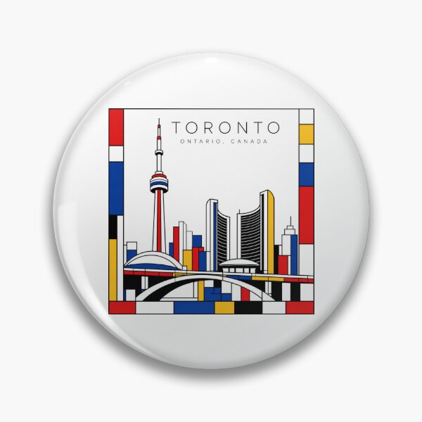Item preview, Toronto Mondrian style poster 3D designed and sold by CMYKStudio.