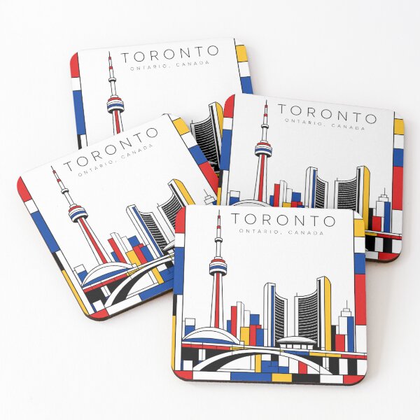 Item preview, Póster 3D de Toronto al estilo Mondrian designed and sold by CMYKStudio.