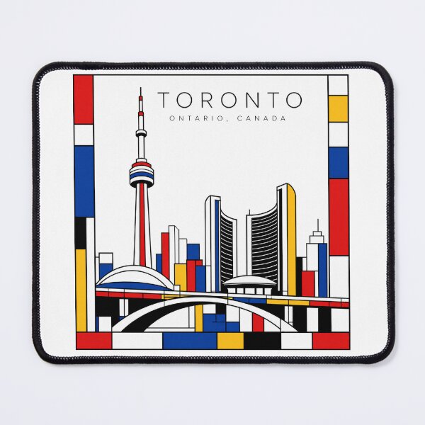 Item preview, Toronto Mondrian style poster 3D designed and sold by CMYKStudio.