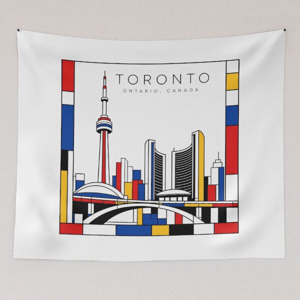 Item preview, Toronto Mondrian style poster 3D designed and sold by CMYKStudio.