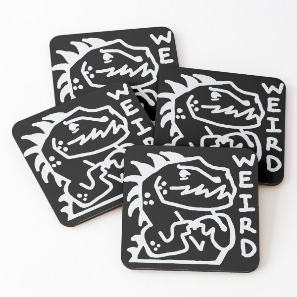 Item preview, WEIRD Nervous Dino - White designed and sold by MileAMinBrain.