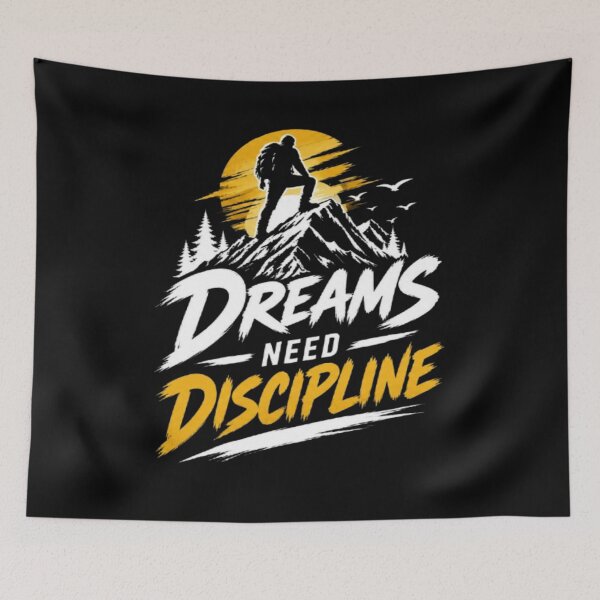 Item preview, Dreams Need Discipline Mountain Growth Mindset designed and sold by v6ziix.