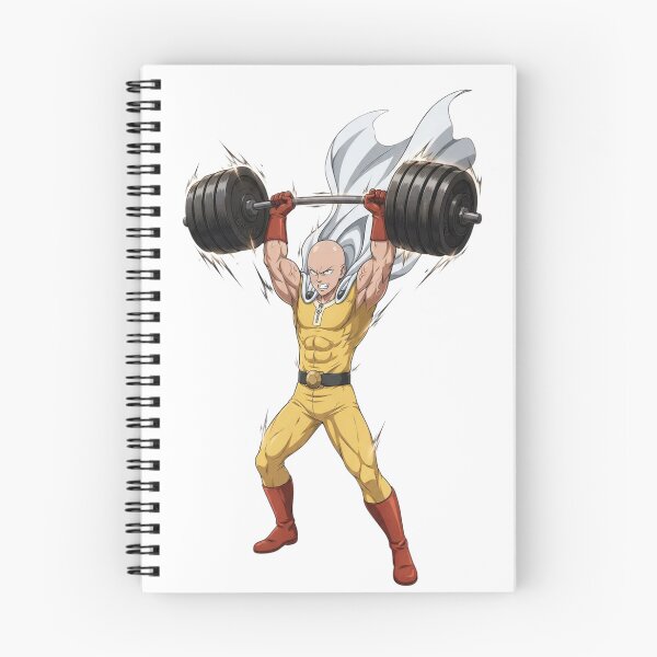 Item preview, Saitama Lifting Weights - Strength Training Anime One Punch Man designed and sold by FreakToons.