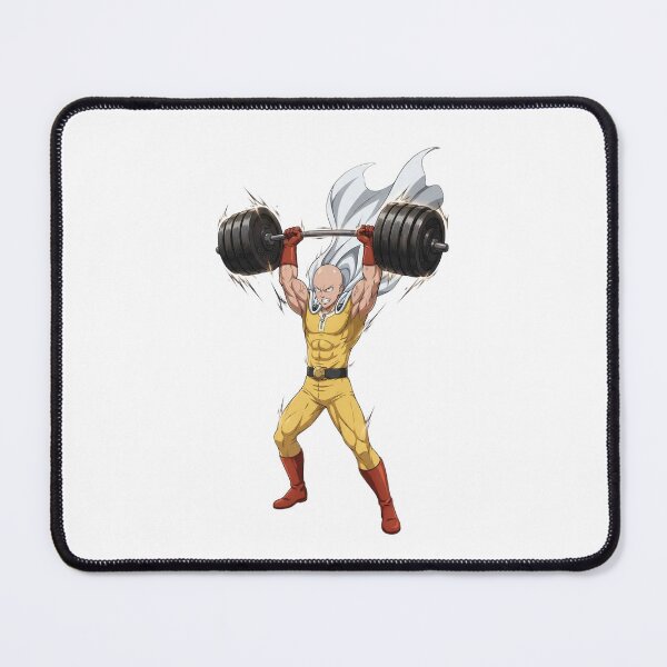 Item preview, Saitama Lifting Weights - Strength Training Anime One Punch Man designed and sold by FreakToons.