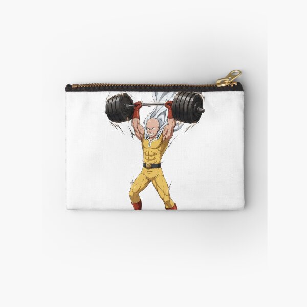 Item preview, Saitama Lifting Weights - Strength Training Anime One Punch Man designed and sold by FreakToons.