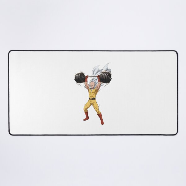 Item preview, Saitama Lifting Weights - Strength Training Anime One Punch Man designed and sold by FreakToons.