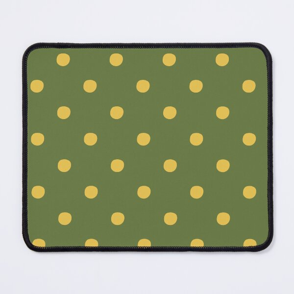 Item preview, Olive Green and Mustard Yellow Polka Dots | Retro Yellow Dots on Green Pattern | Vintage Green and Mustard Dotty Pattern | Retro Yellow and Green Polka Dot Seamless Pattern designed and sold by VivaFy.
