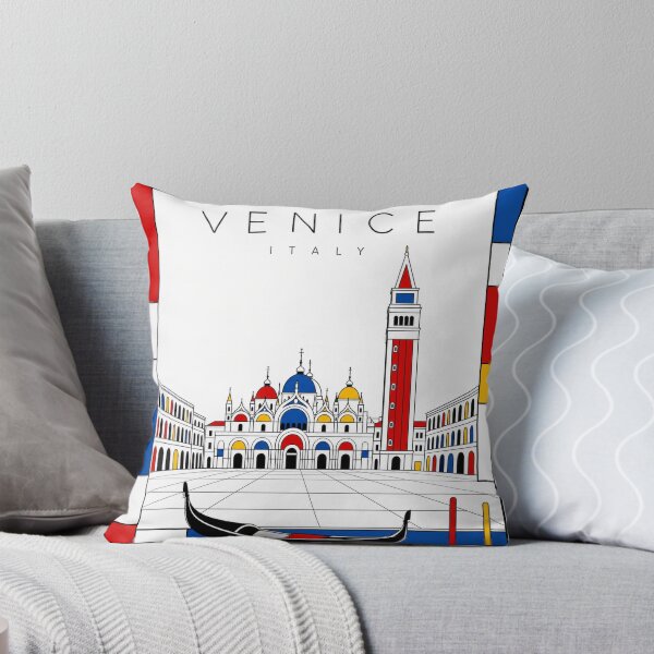 Item preview, Venice Mondrian style poster 3D designed and sold by CMYKStudio.