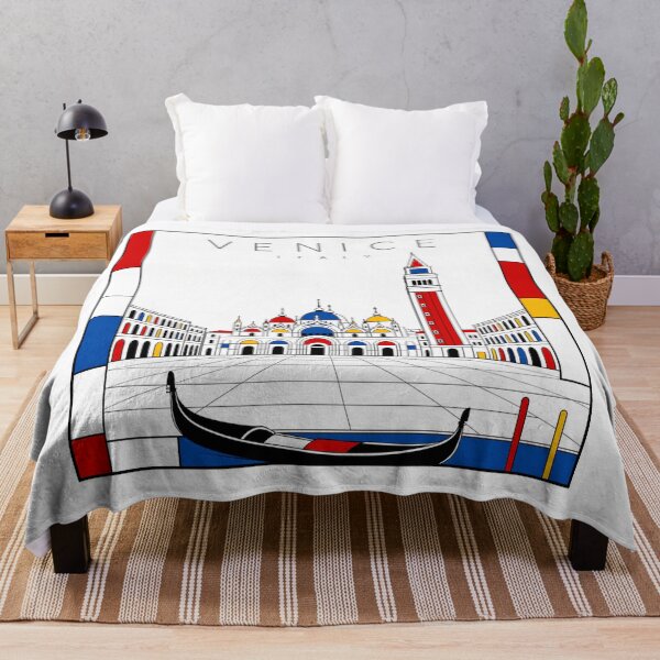 Item preview, Venice Mondrian style poster 3D designed and sold by CMYKStudio.