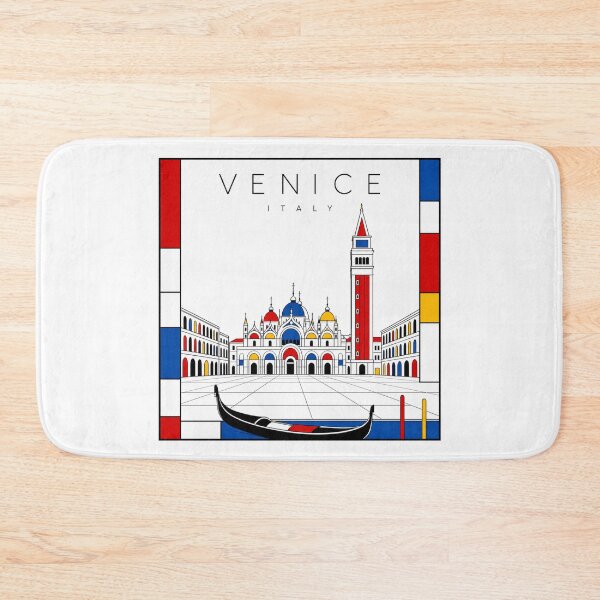 Item preview, Venice Mondrian style poster 3D designed and sold by CMYKStudio.