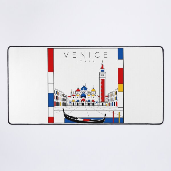 Item preview, Venice Mondrian style poster 3D designed and sold by CMYKStudio.