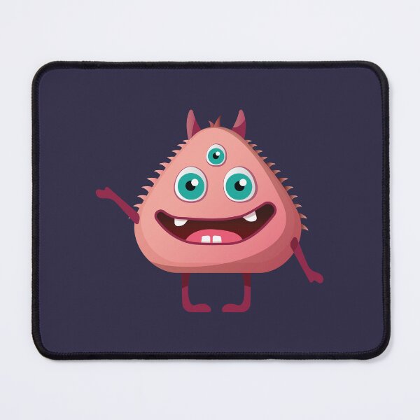 Item preview, Three Eyed Cute Pink Monster Happy Kawaii Alien designed and sold by sinemosis.